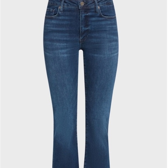 FRAME "Le Crop Mini Boot" Denim Dark Wash 
Approx. 10.5" Rise 24.5”
High Rise - Picture 5 of 11